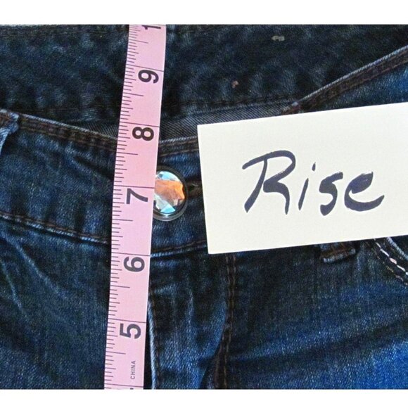 Seven7 Legging Dark Distressed Wash Denim Jeans - Picture 9 of 12